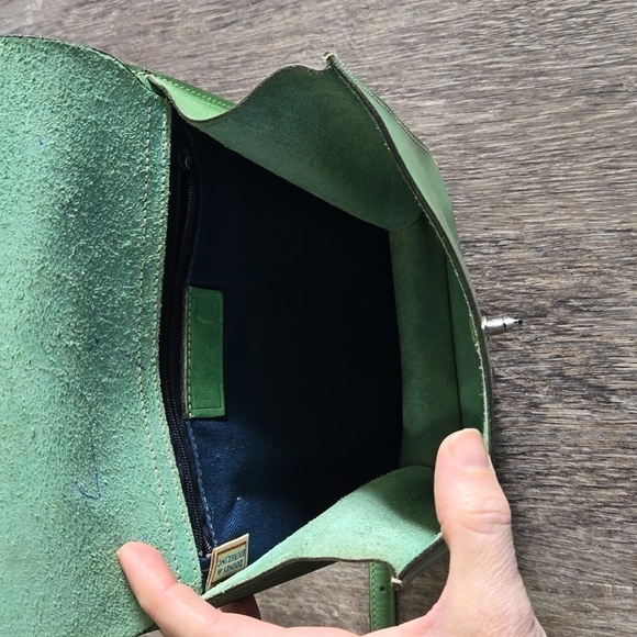 Rare Vintage Dooney & Bourke Green Alto Collection Bag Crossbody bag I2150557 - Picture 8 of 16